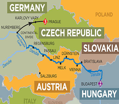 Blue Danube Discovery Map